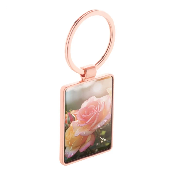 Ritidus Rectangular Metal Keyring