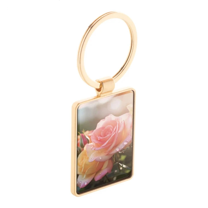 Ritidus Rectangular Metal Keyring