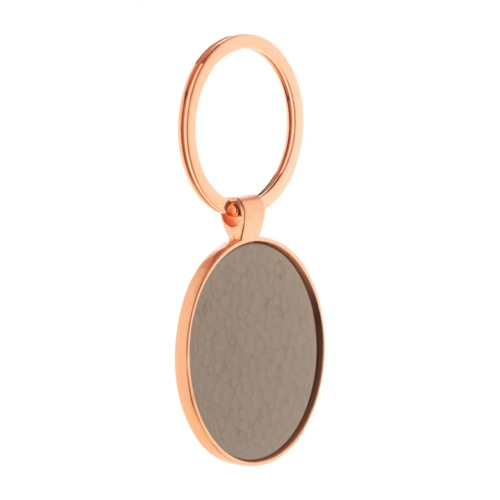 Nitidus Round Metal Keyring