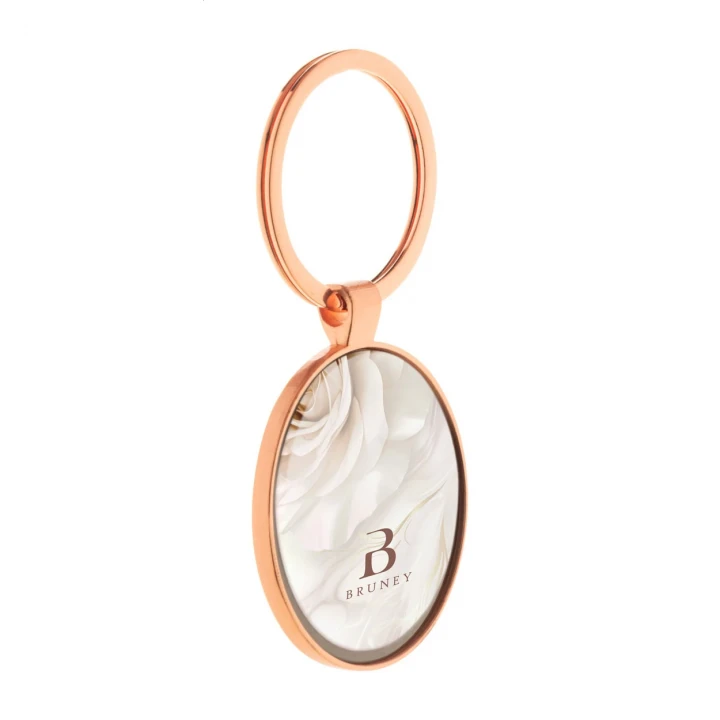 Nitidus Round Metal Keyring