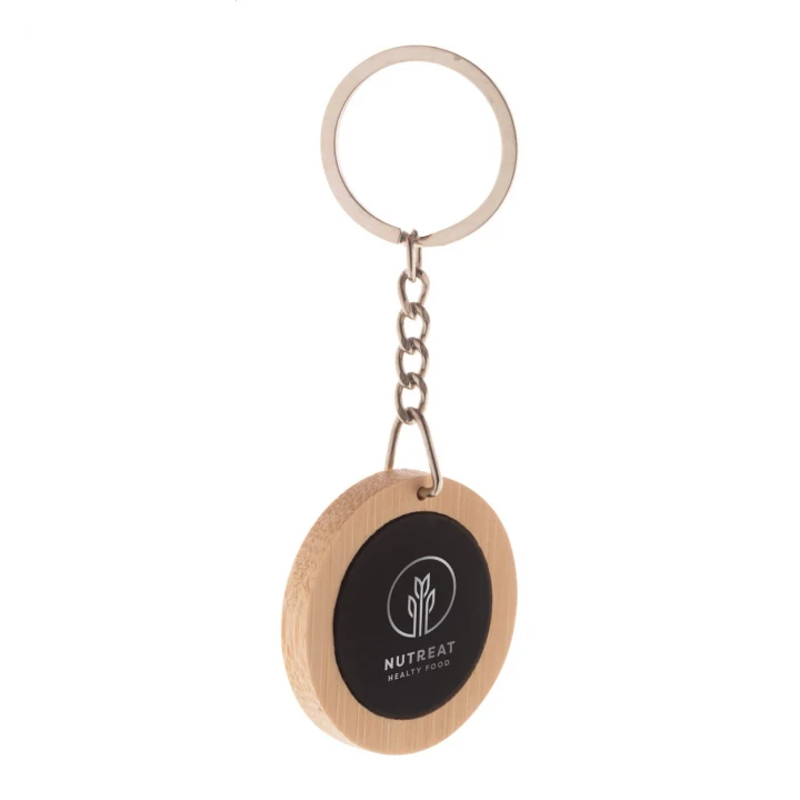Speculo Bamboo Keyring Round or Rectangle