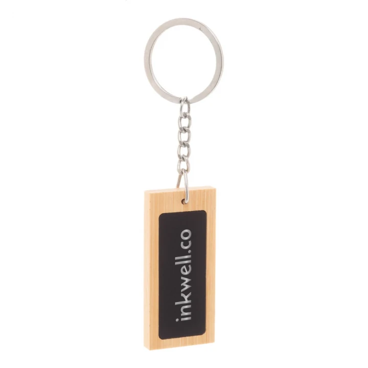 Speculo Bamboo Keyring Round or Rectangle