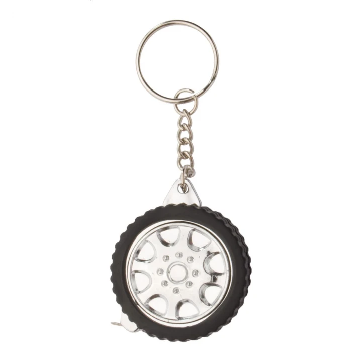 Wheel Keyring With Tape Measure 