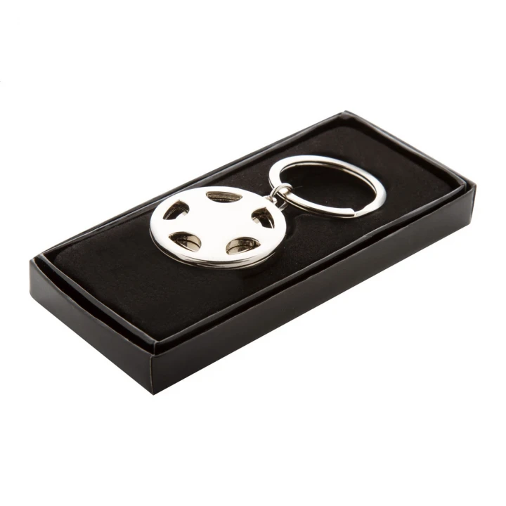 Dromo Car Wheel Metal Keyring