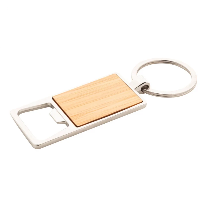 Boppen Bamboo Bottle Opener Keyring