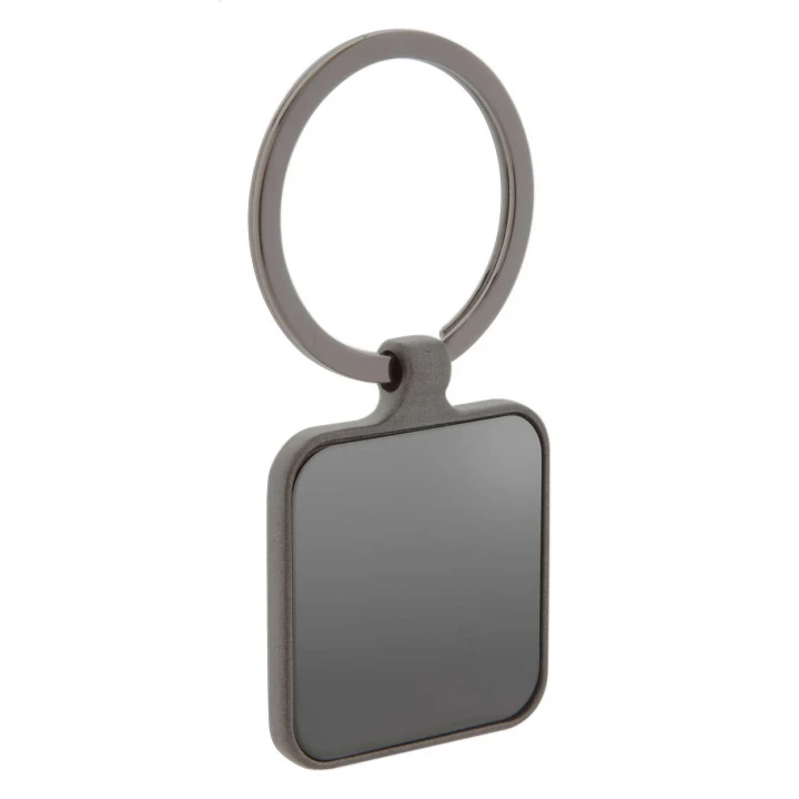 Wesson Square Gunmetal Keyring