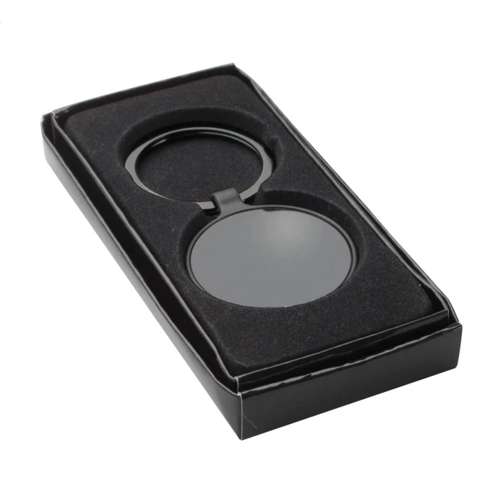 Steyr Round Gunmetal Keyring