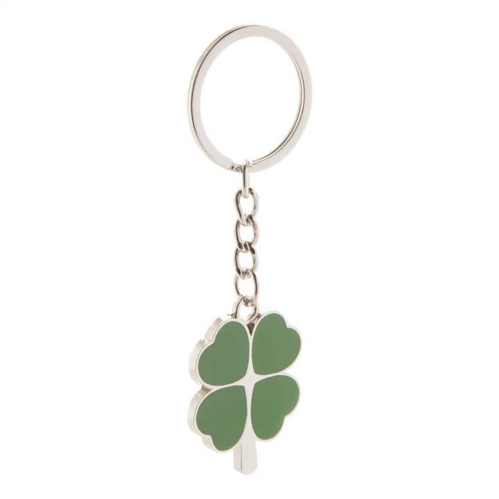Lucky Clover Metal Keyring