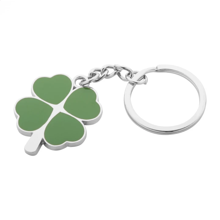 Lucky Clover Metal Keyring