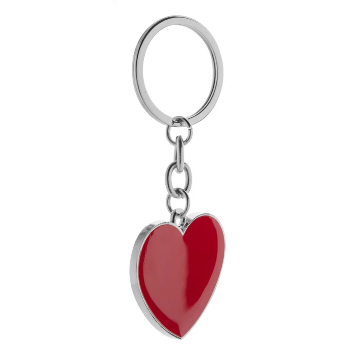 Valentine Heart Metal Keyring