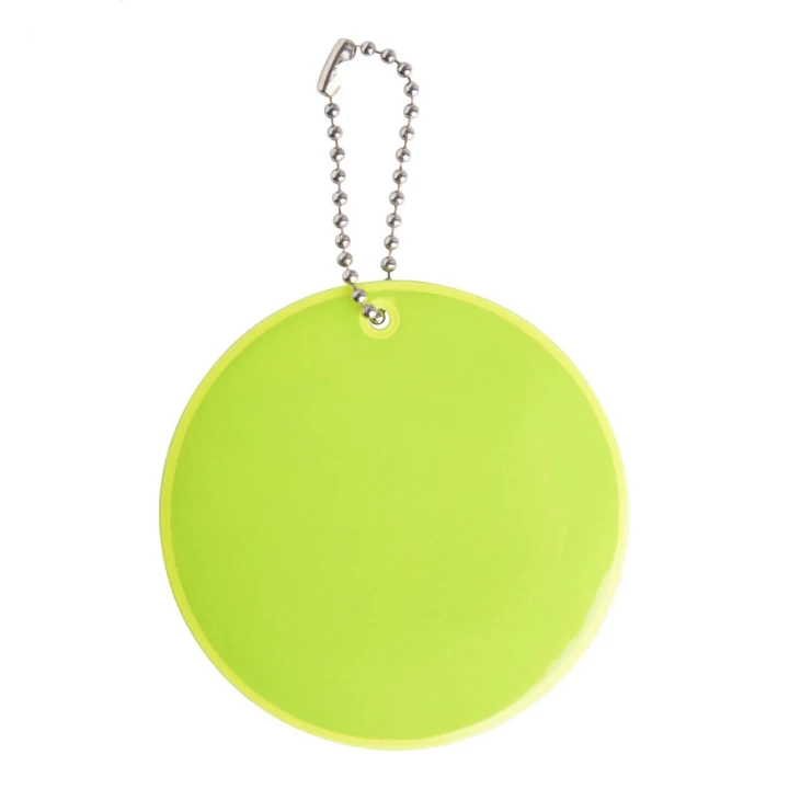 Candid Reflective Round Shaped Keyring