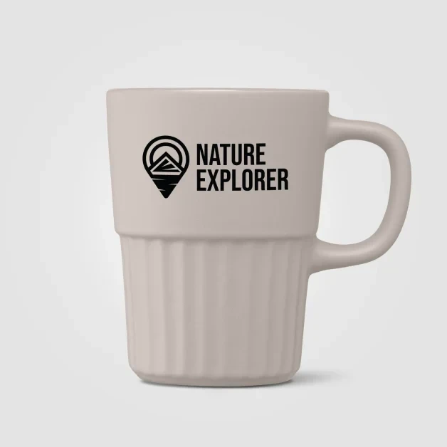Majesty Ceramic Matte Finish Fluted Mug - 445 ml