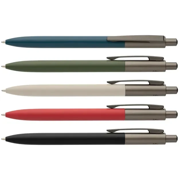 Koro Recycled Aluminium Gunmetal Trim Pen