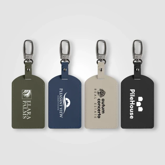 Malmö Recycled Metal Carabiner Luggage Tag - 6.5 x 17.5 cm