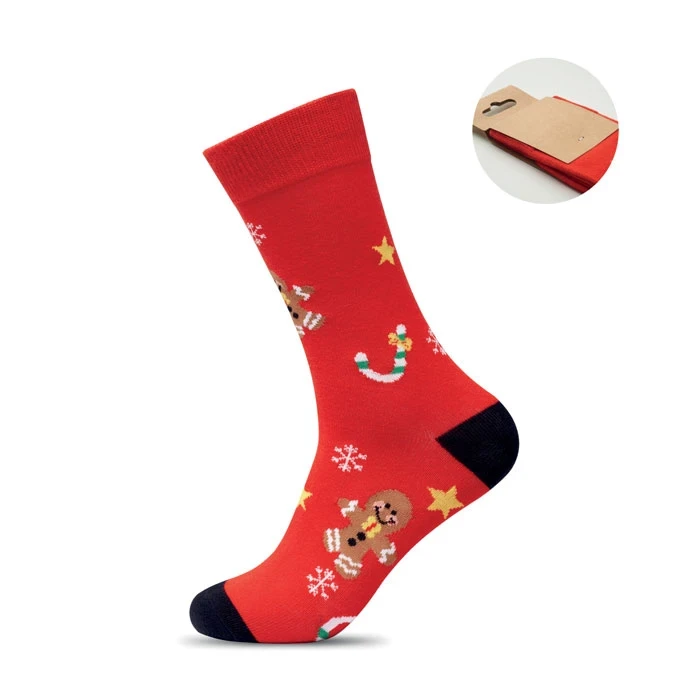Pair Of Christmas Socks M 