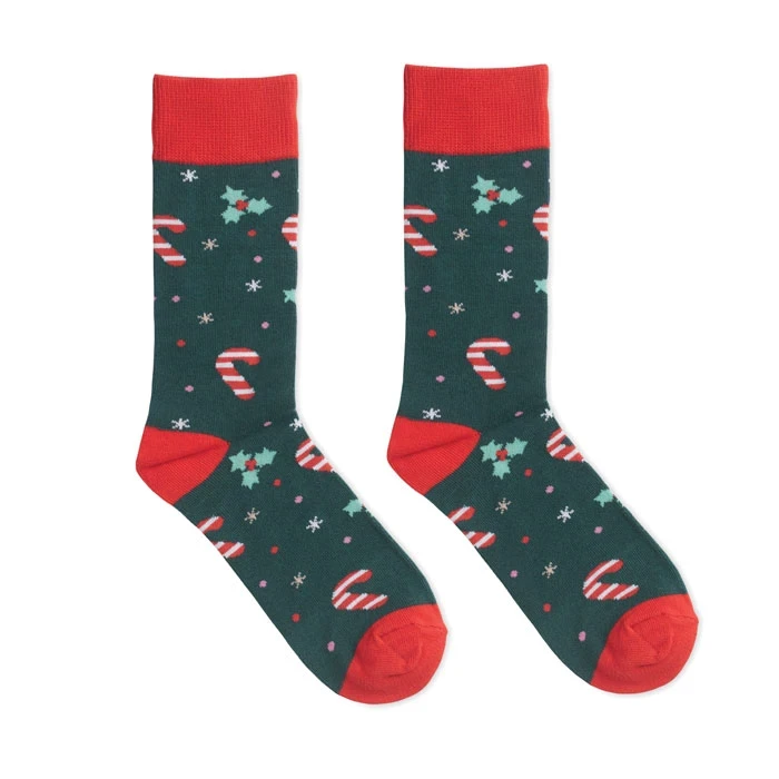 Pair Of Christmas Socks M 