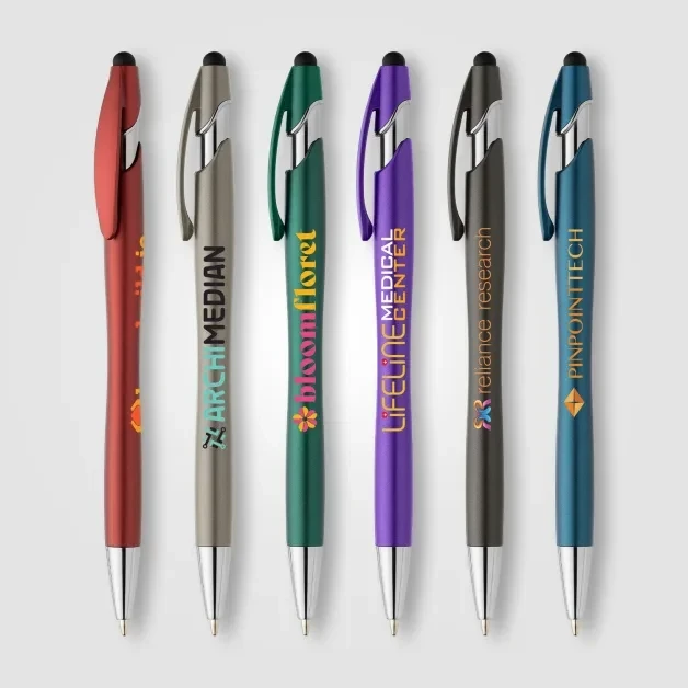 La Jolla Recycled Plastic Metallic Stylus Pen