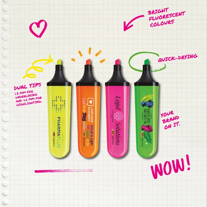 BIC® Highlighter Flat