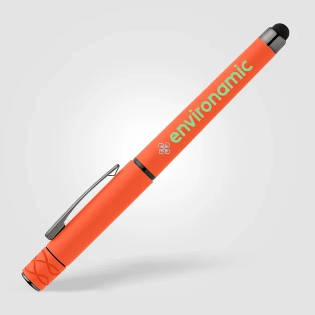 Tavi Recycled Plastic Fidget Spinner Stylus Gel Pen