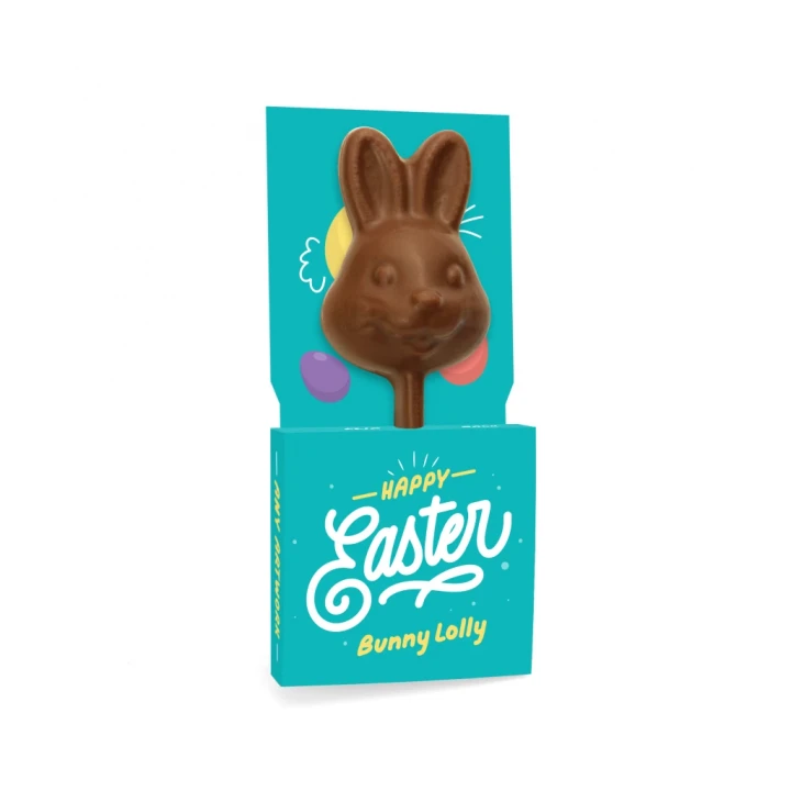 Easter Eco Lolly Box - Milk Chocolate - Bunny Lolly