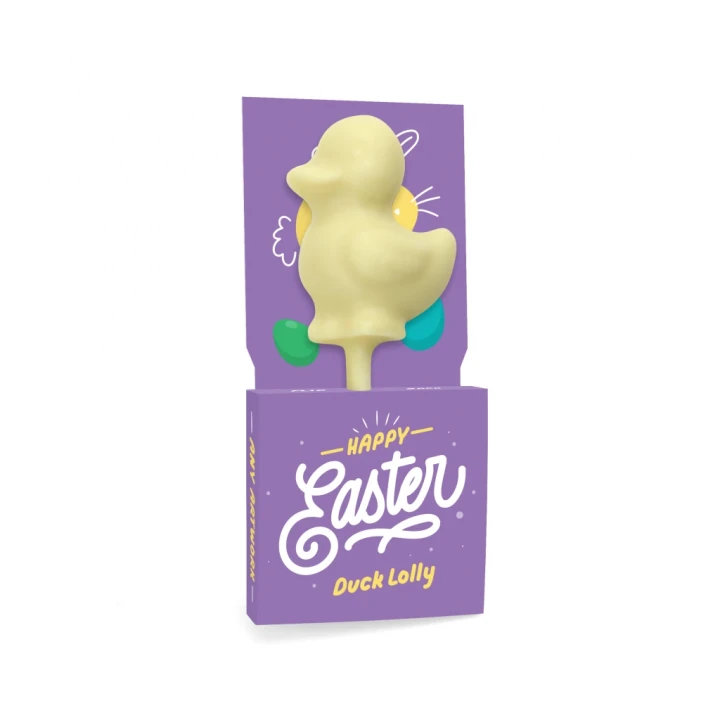 Easter Eco Lolly Box - White Chocolate - Duck Lolly