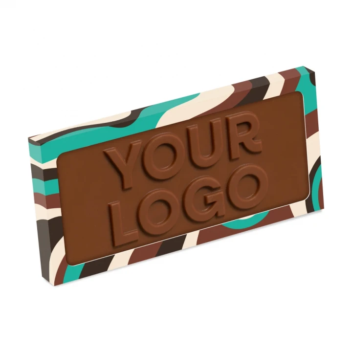 Eco Window Slab Box - Milk Chocolate