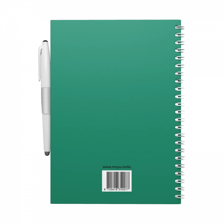 MOYU Erasable Stone Paper Notebook A5 Premium Forest Green - 40 Pages