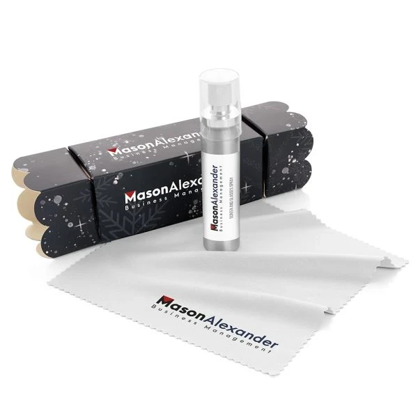 2pc Screen Cleaning Christmas Cracker Gift Set