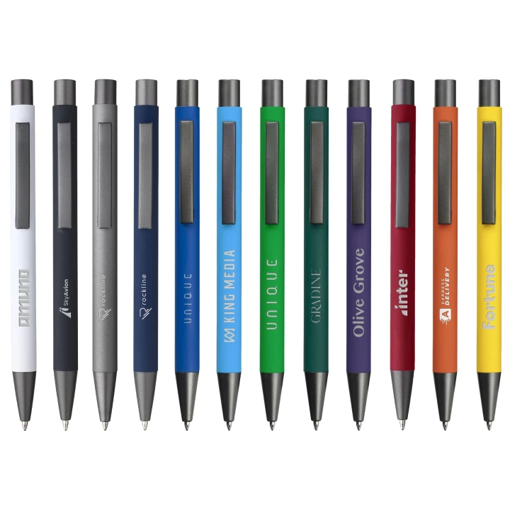 Soft Touch Recycled Aluminium Ballpen