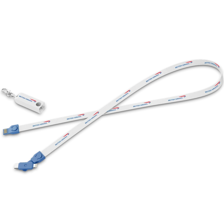 Lanyard With Multi-Function Charging Cable