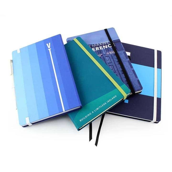 Designer A5 Casebound Notebook with Elastic Strap