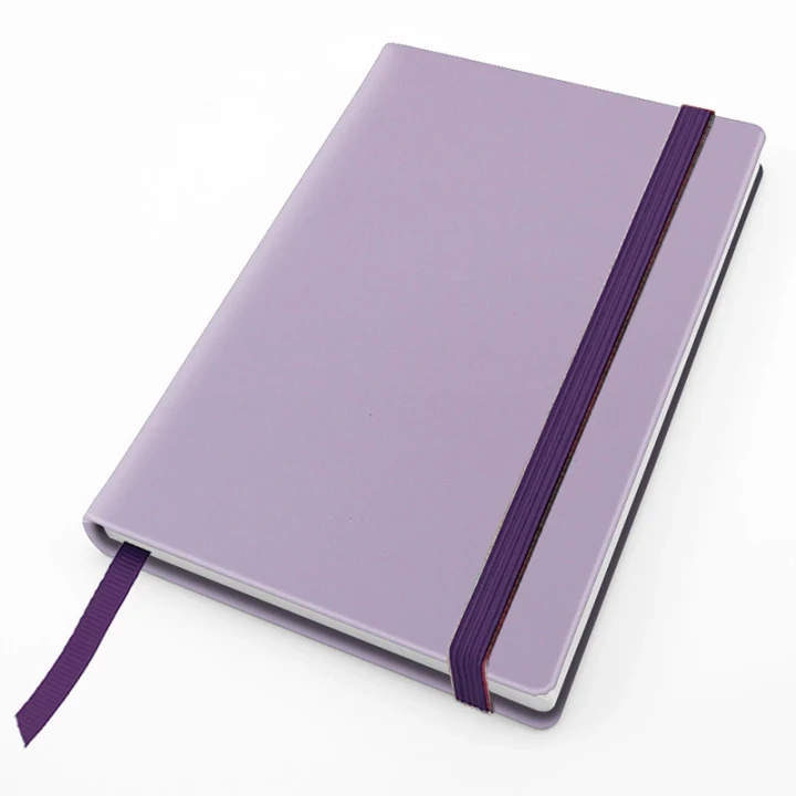 RECYCOPLUS Recycled Pocket Casebound Notebook with Elastic Strap