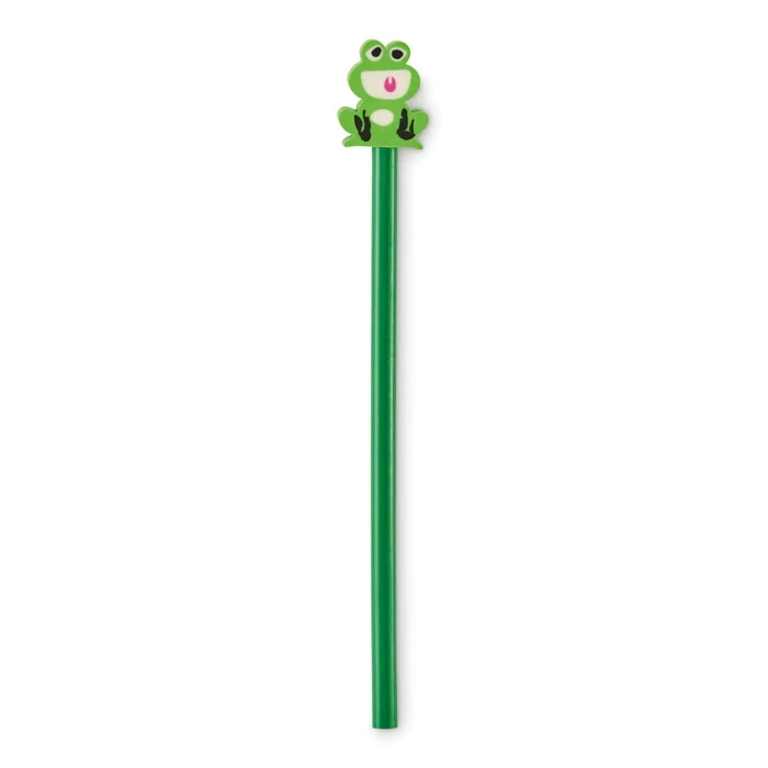 Wooden Pencil With Animal Eraser