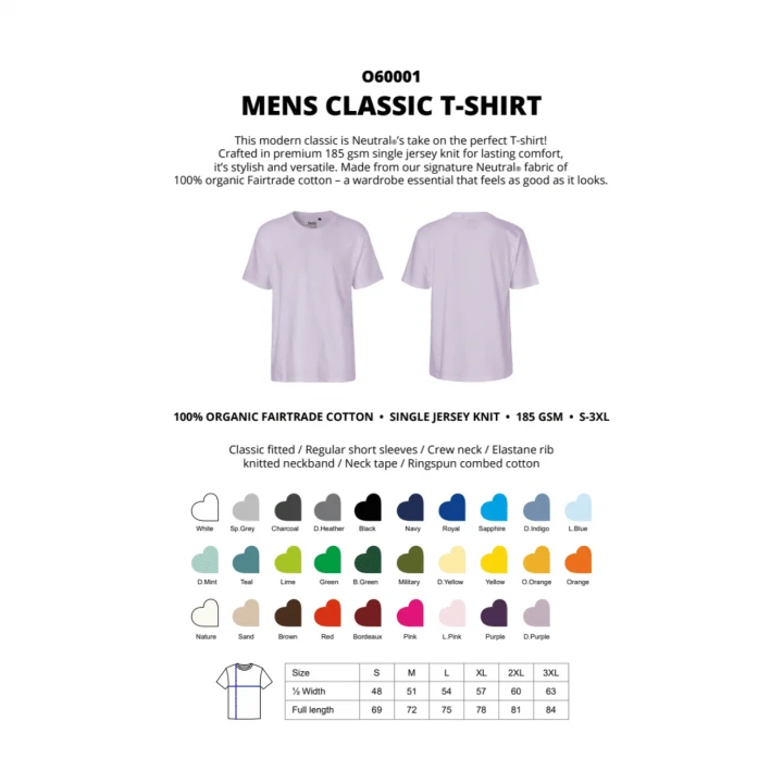 Fairtrade Organic Classic T-Shirt Neutral® 
