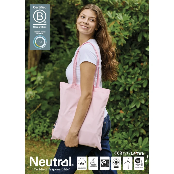 Fairtrade Organic Shopping Bag Long Handles Neutral® 