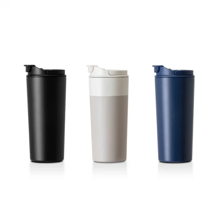 Latte Ceramic Lined Stainless Steel Cup 600ml