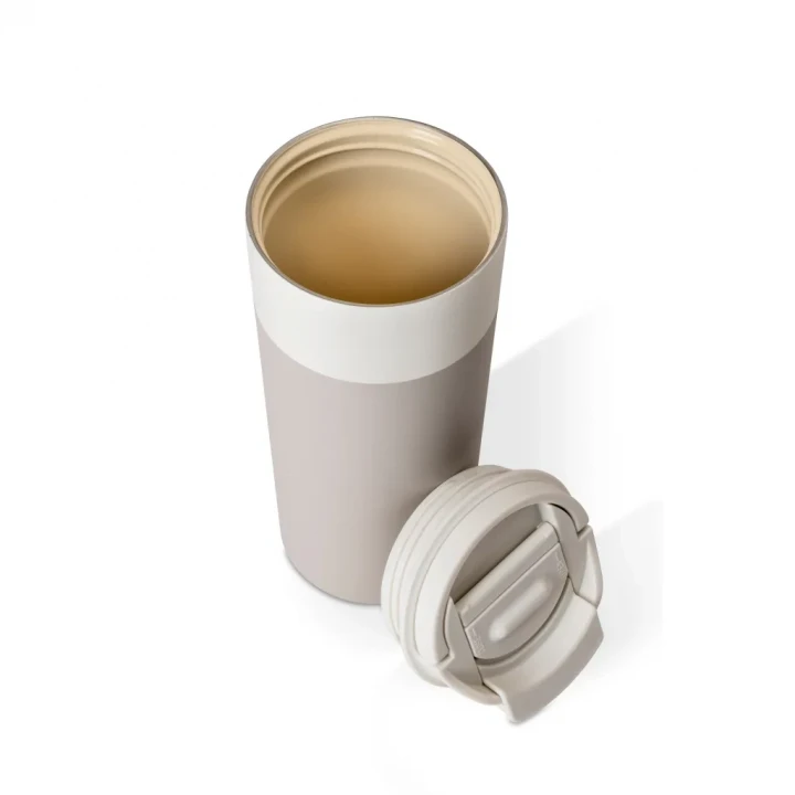 Latte Ceramic Lined Stainless Steel Cup 600ml