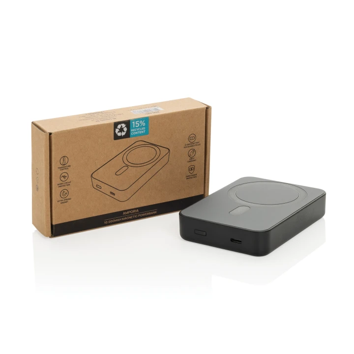 Amporia RCS Recycled Plastic 10.000mAh Magnetic Powerbank