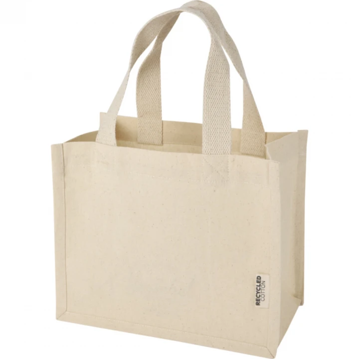 Odessa 220 g/m² GRS Recycled Cotton Mini Gusset Tote Bag 9L
