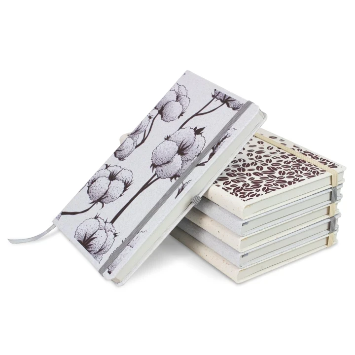 Customisable Eco Custom A5 notebook - Coffee, Cotton