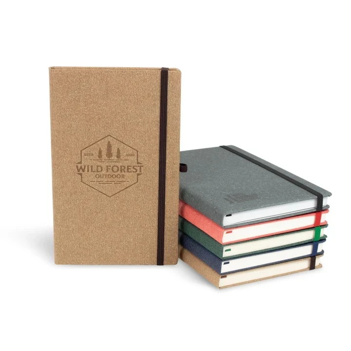 Customisable Eco Custom A5 notebook - Jute, Cora, Wood, Leather