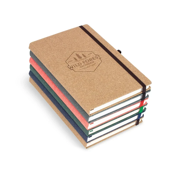 Customisable Eco Custom A5 notebook - Jute, Cora, Wood, Leather
