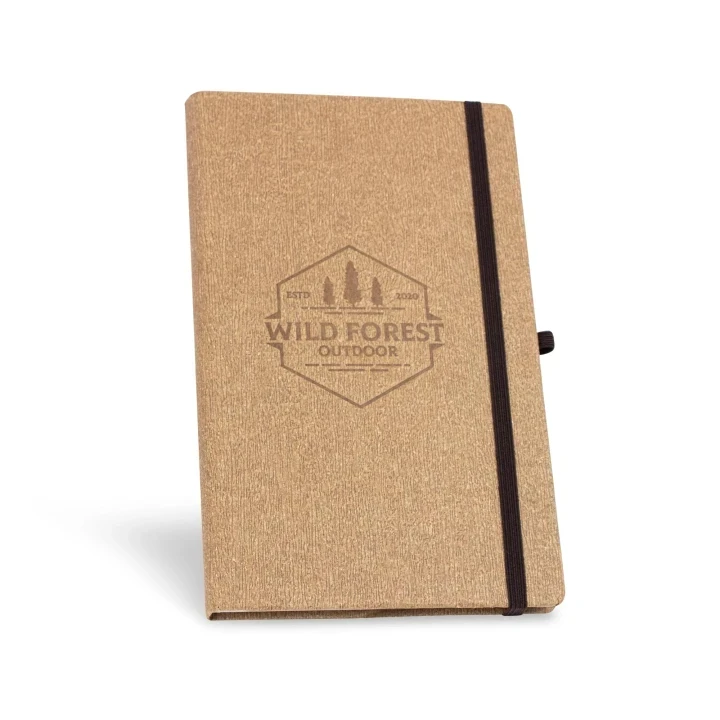 Customisable Eco Custom A5 notebook - Jute, Cora, Wood, Leather