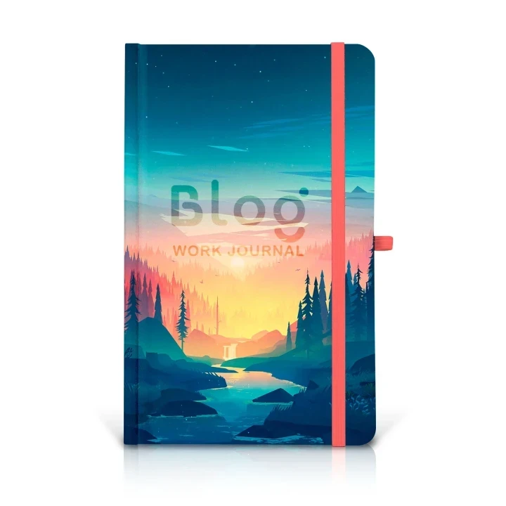 Customisable Work Journal Full Colour Wrap A5 Notebook