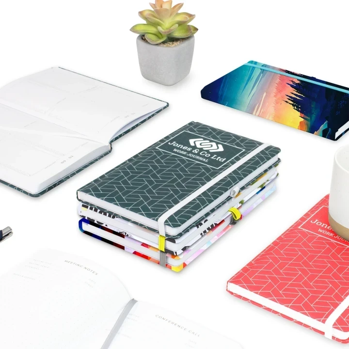 Customisable Work Journal Full Colour Wrap A5 Notebook