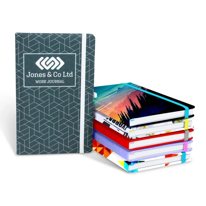 Customisable Work Journal Full Colour Wrap A5 Notebook