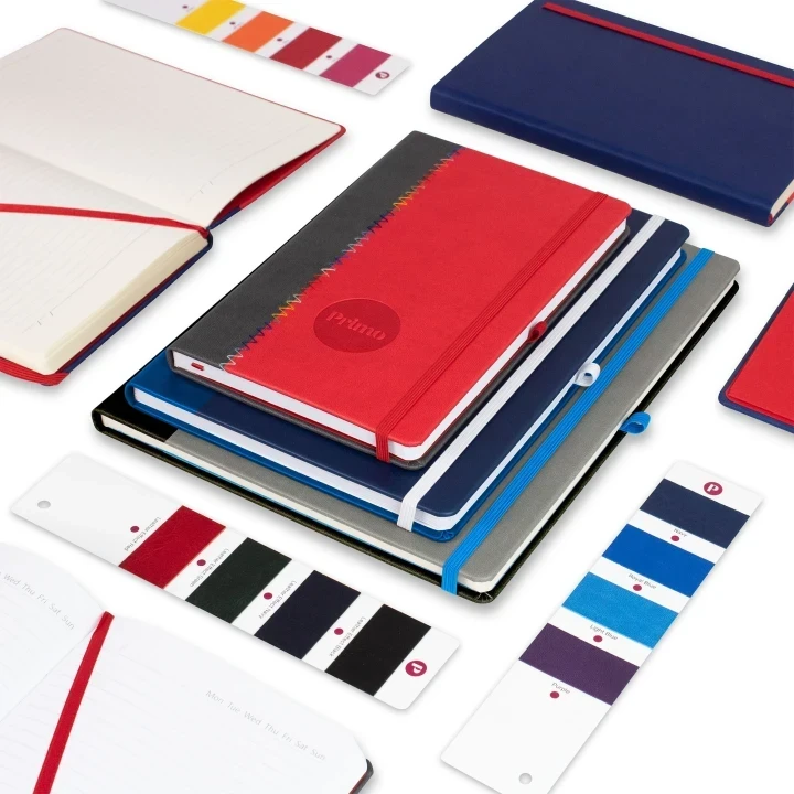 Customisable 2 tone stiched PU A5 Notebook
