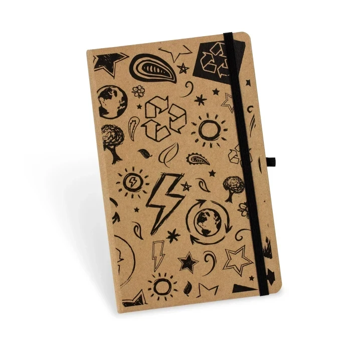 Customisable Eco Custom A5 Notebook - Corn, Grass, Kraft, Citrus