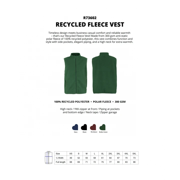 Recycled Fleece Vest Neutral® 