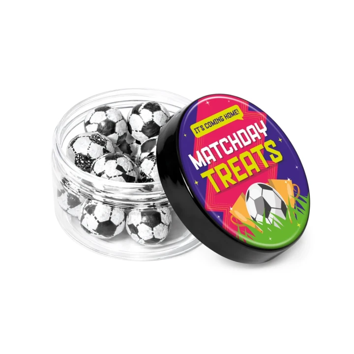 Screw Top Jar - Chocolate Footballs